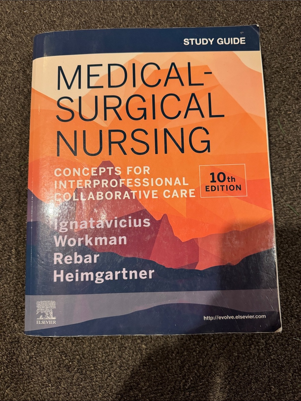Medical-Surgical Nursing Study Guide - Orange and Navy